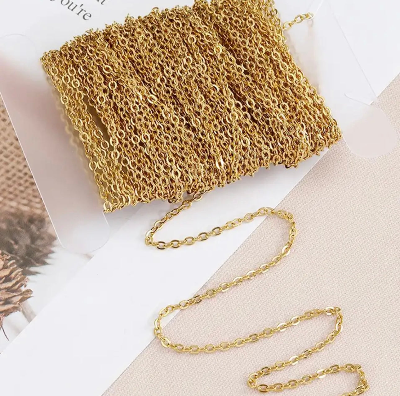 PJ - small circle stainless steel chain