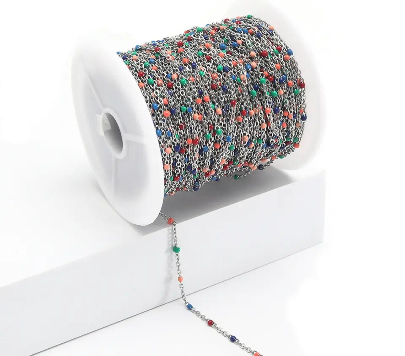 PJ - Color Enameled Beaded Chain