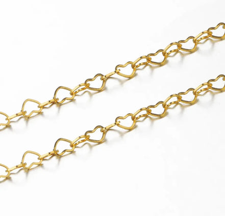 stainless steel heart chain