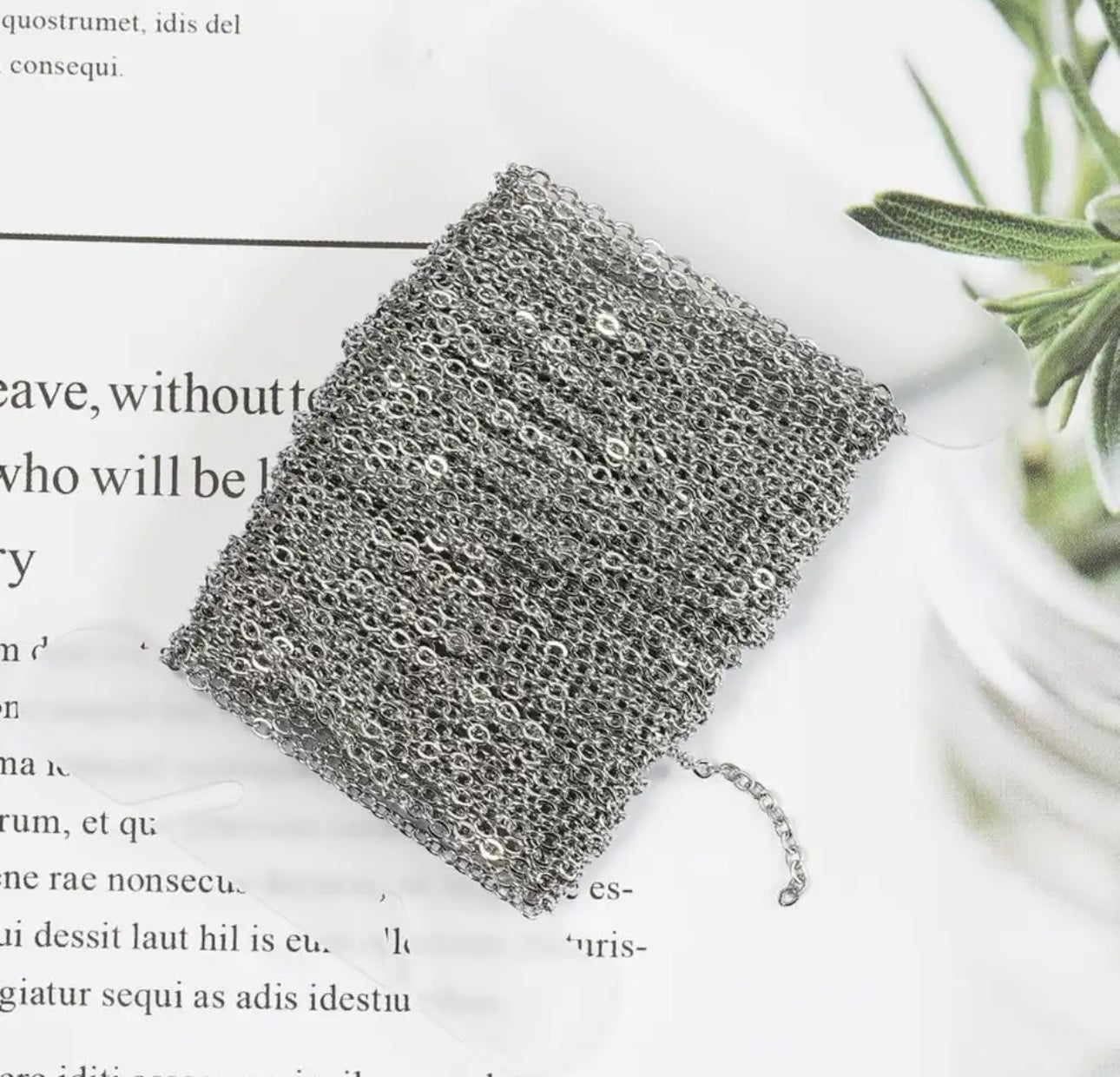 PJ - small circle stainless steel chain