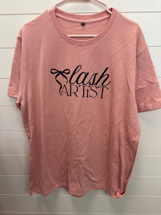 Lash Artist Bow Tee - bkeyelashes