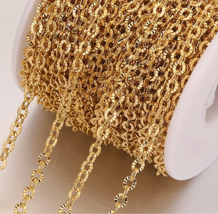 PJ - small circle stainless steel chain