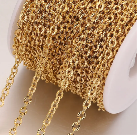 PJ - small circle stainless steel chain