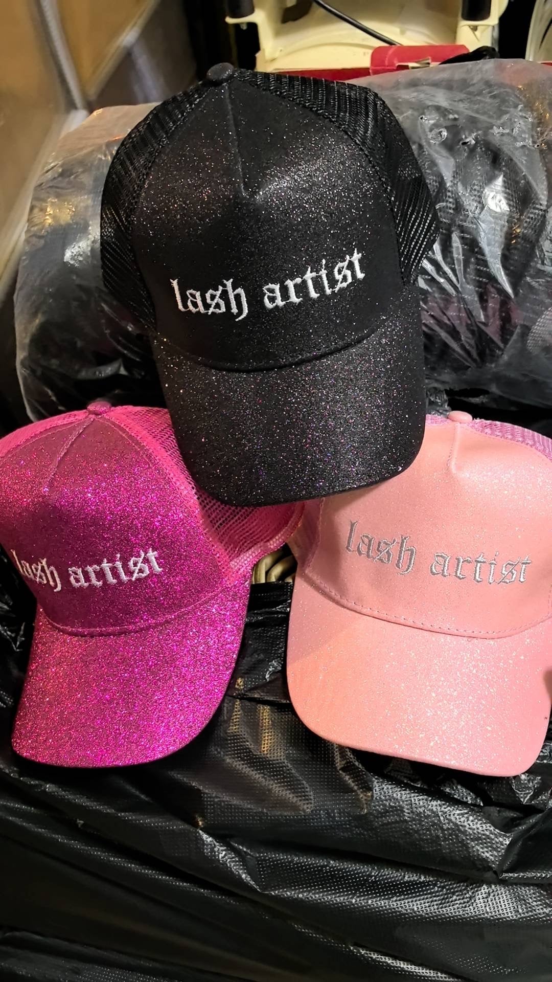 Glitter Trucker Hat - bkeyelashes