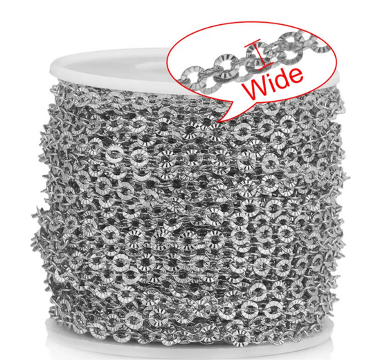 PJ - small circle stainless steel chain