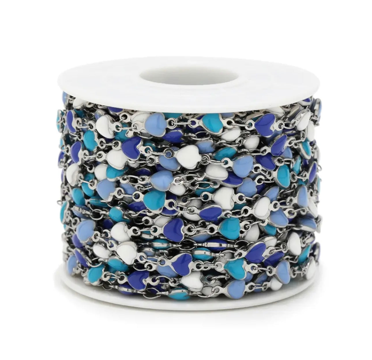 PJ - Color Enameled Heart Chain