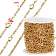 stainless steel heart chain