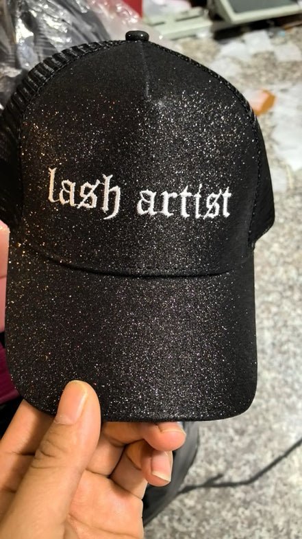 Glitter Trucker Hat - bkeyelashes