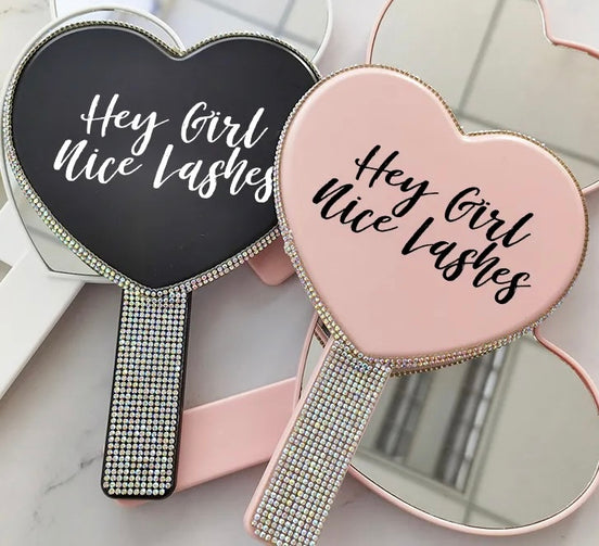 Hey Girl Nice Lashes Mirror - bkeyelashes