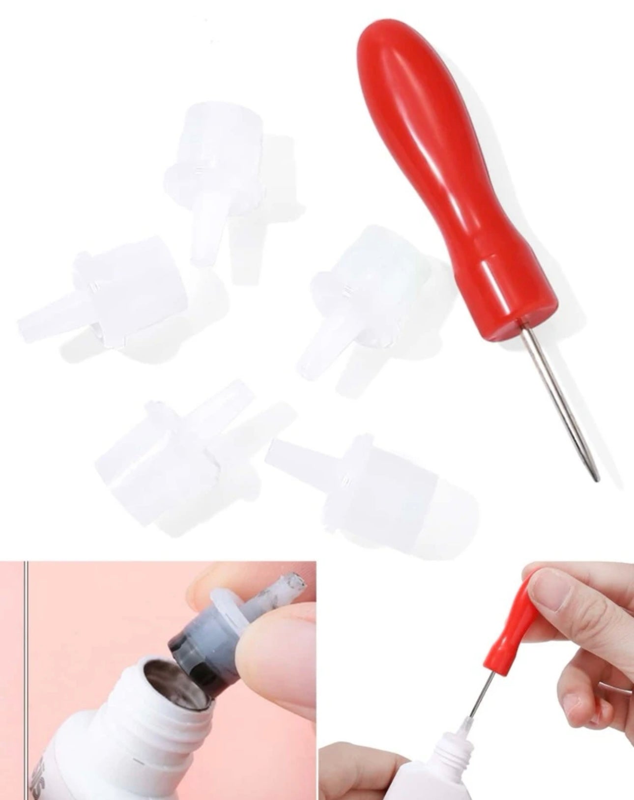 universal adhesive nozzle needle