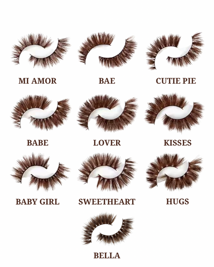 brown luxury lashes