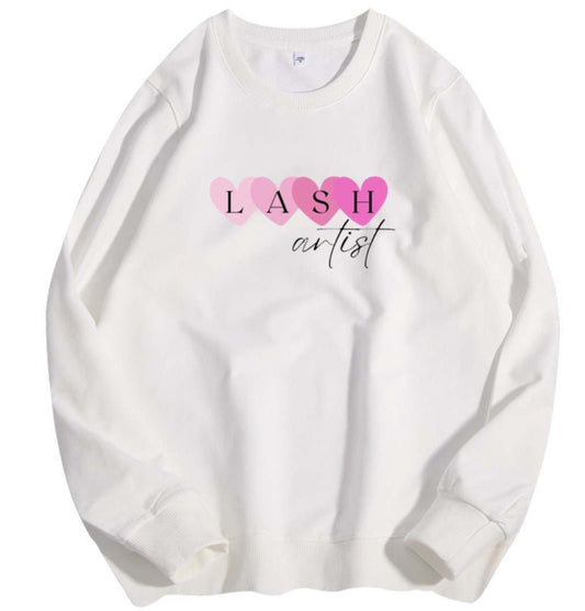 Heart Lash Artist crewneck - bkeyelashes