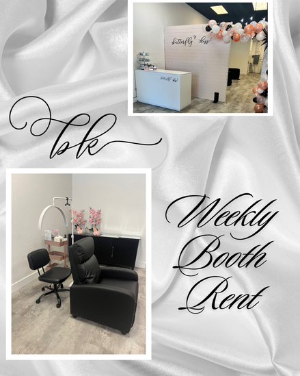 WEEKLY BOOTH RENTAL