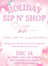 Holiday Sip n’ Shop