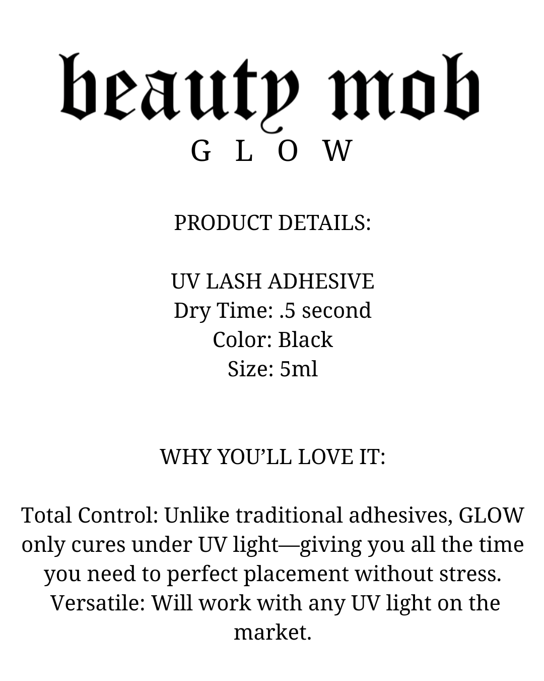 Beauty Mob Adhesives - bkeyelashes