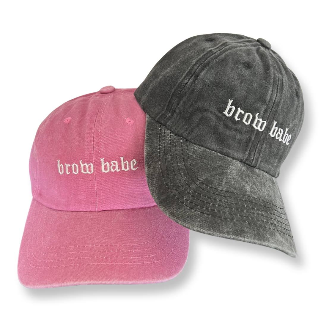 brow babe baseball hat - bkeyelashes