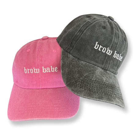 brow babe baseball hat - bkeyelashes