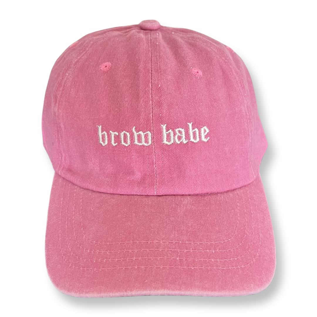 brow babe baseball hat - bkeyelashes