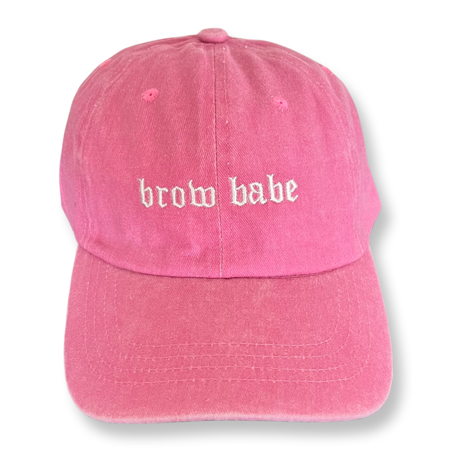 brow babe baseball hat - bkeyelashes