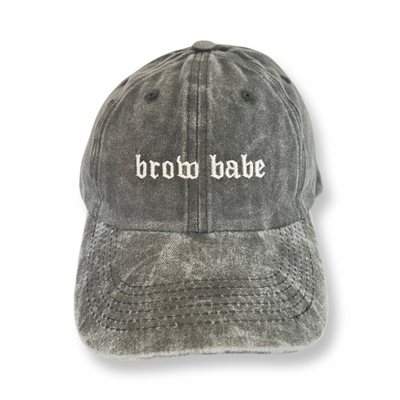 brow babe baseball hat - bkeyelashes