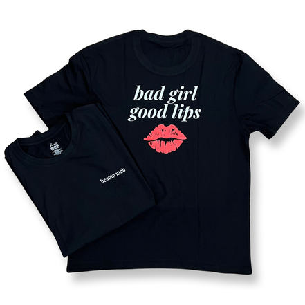 Bad Girl - Good Lips  - TEE - bkeyelashes