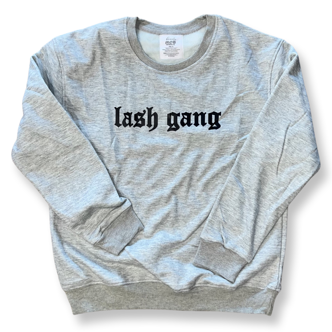 LASH GANG crewneck - bkeyelashes