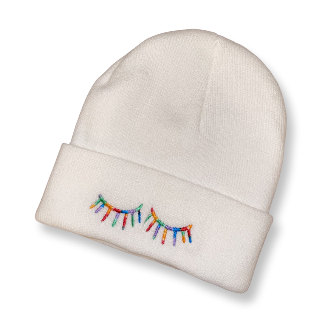 eyelash beanie - bkeyelashes