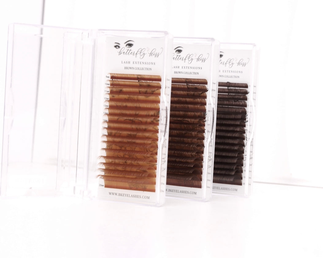 brown collection - eyelash extensions - bkeyelashes