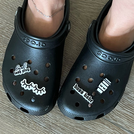 boss babe shoe charm - bkeyelashes