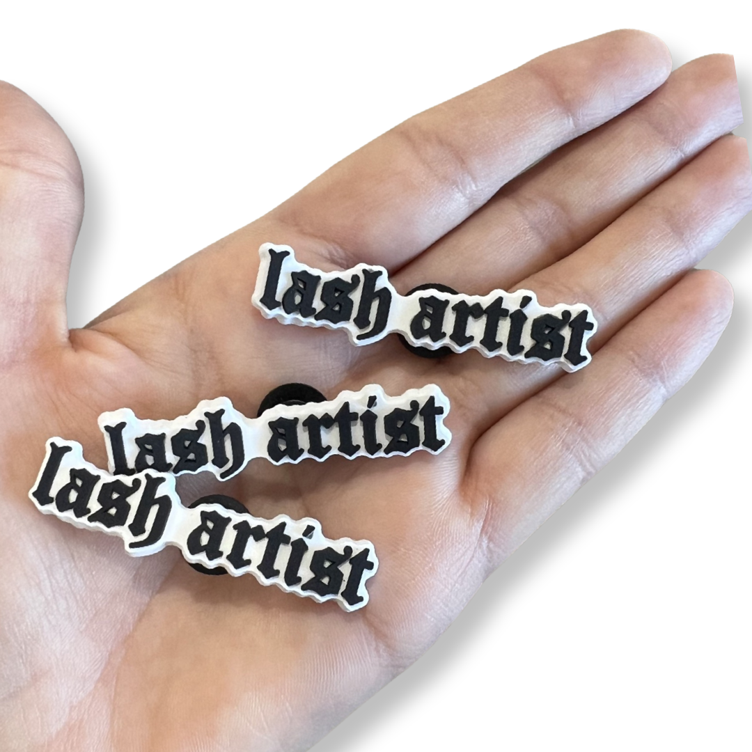 lash artist shoe charm - bkeyelashes