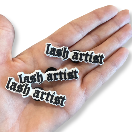 lash artist shoe charm - bkeyelashes
