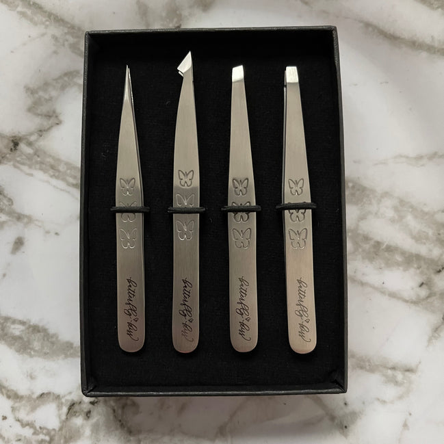 brow tweezer set - bkeyelashes