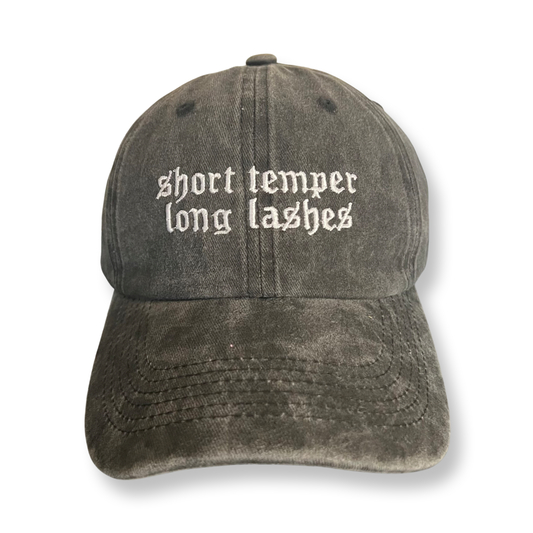 short temper - long lashes baseball cap