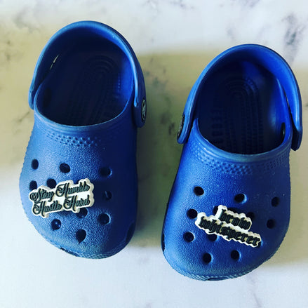 stay humble hustle hard shoe charm - bkeyelashes