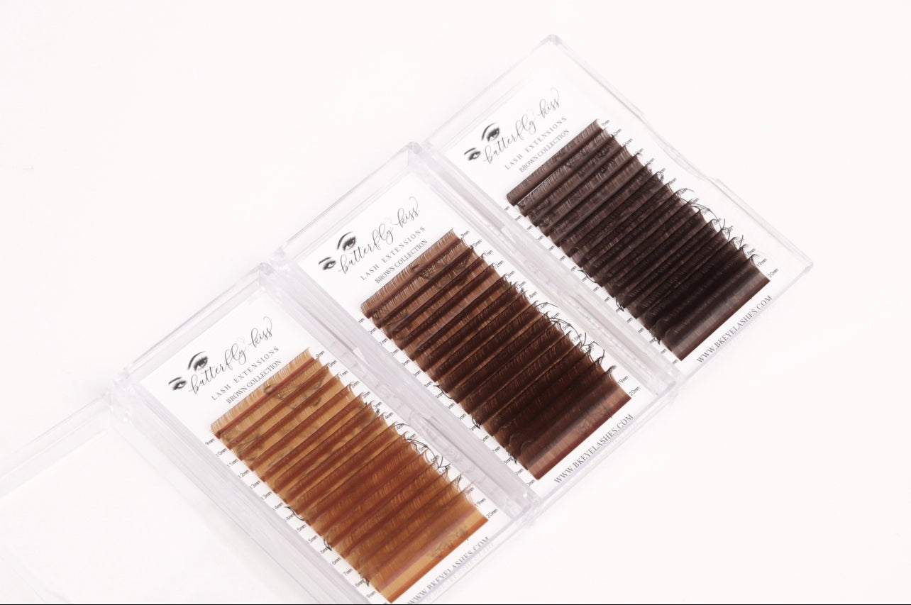 brown collection - eyelash extensions - bkeyelashes