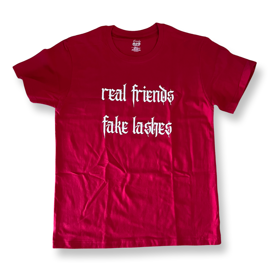 real friends fake lashes - TEE