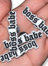 boss babe shoe charm - bkeyelashes