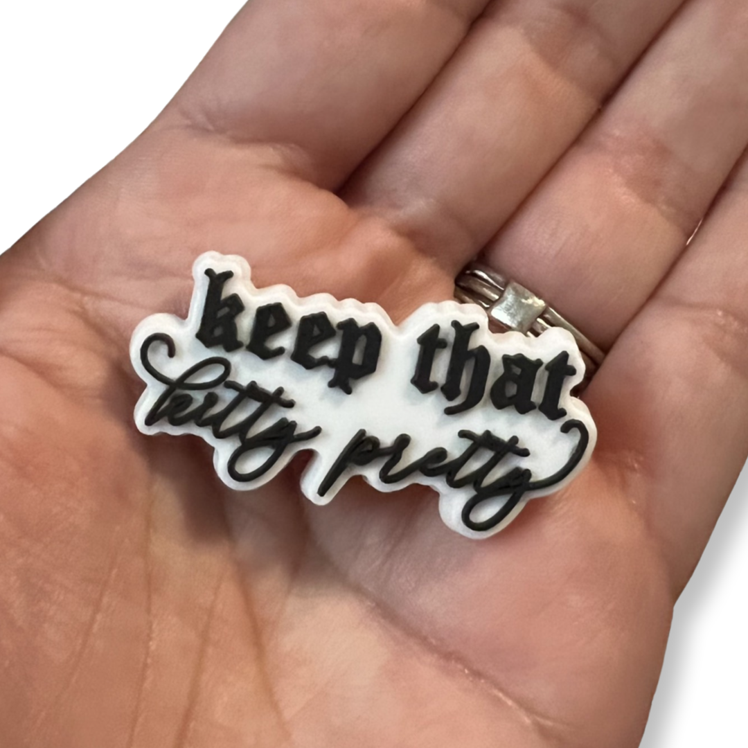 pretty kitty shoe charm - bkeyelashes