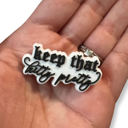 pretty kitty shoe charm - bkeyelashes