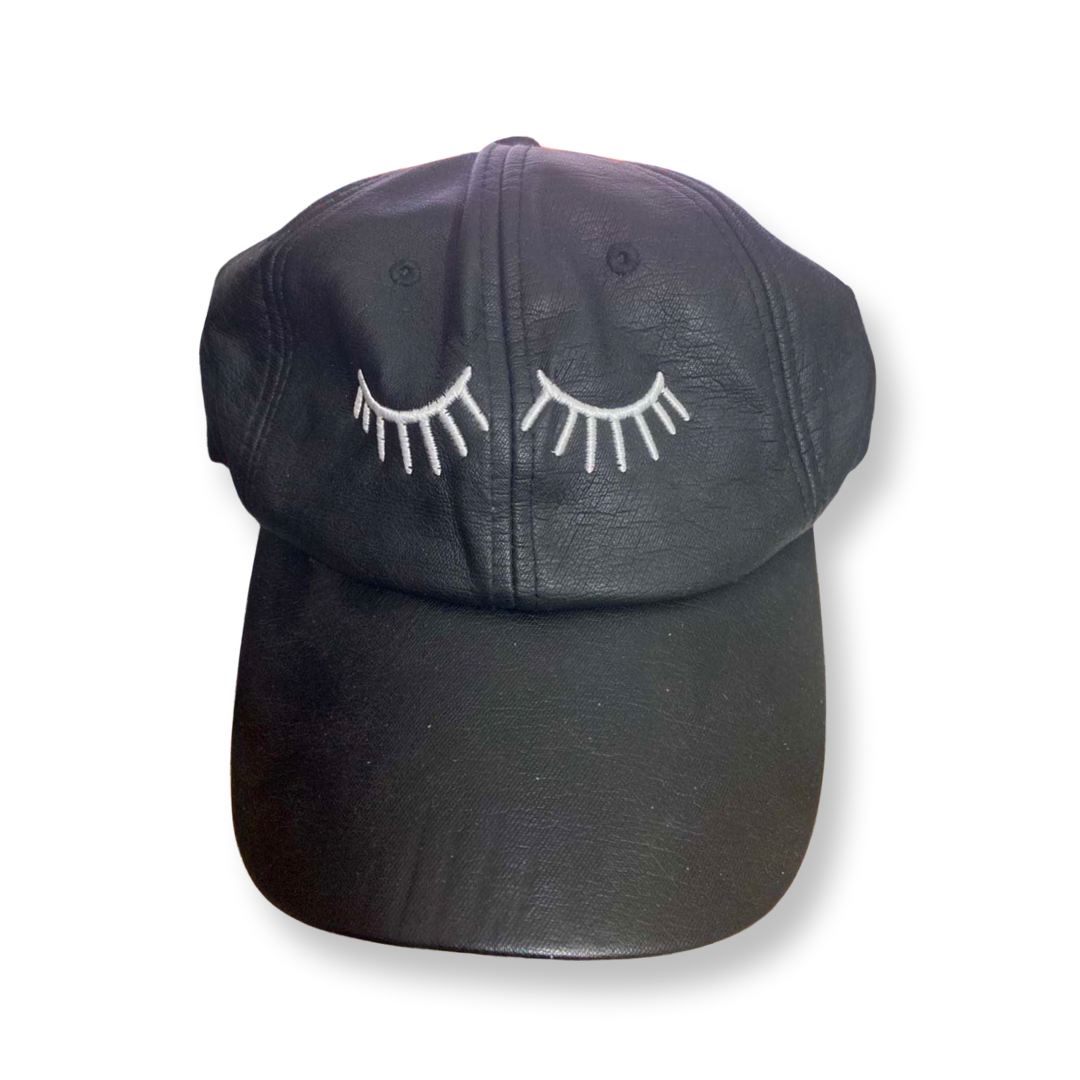leather lash hat - bkeyelashes