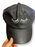 leather lash hat - bkeyelashes
