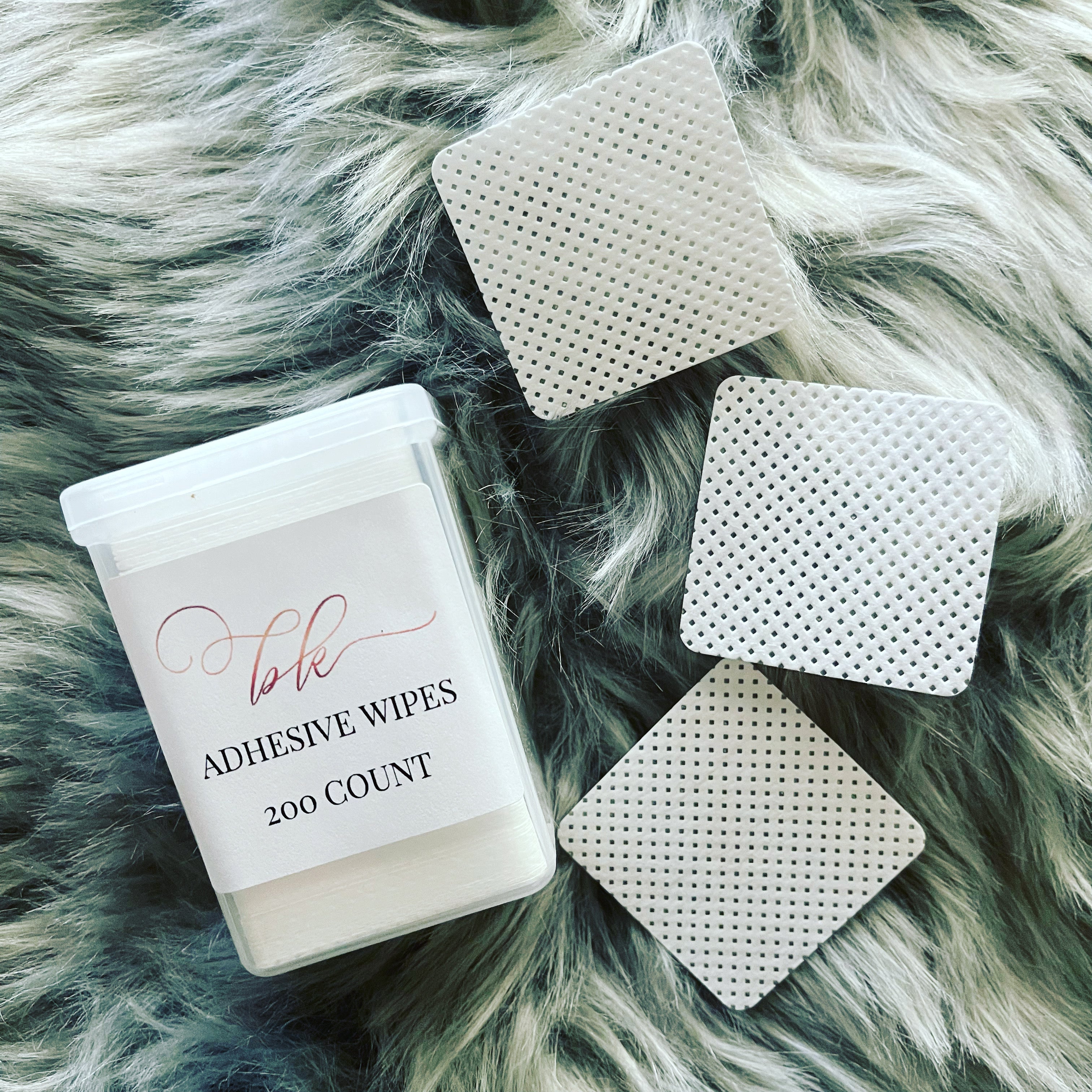 adhesive wipes - bkeyelashes