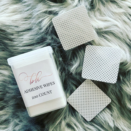 adhesive wipes - bkeyelashes