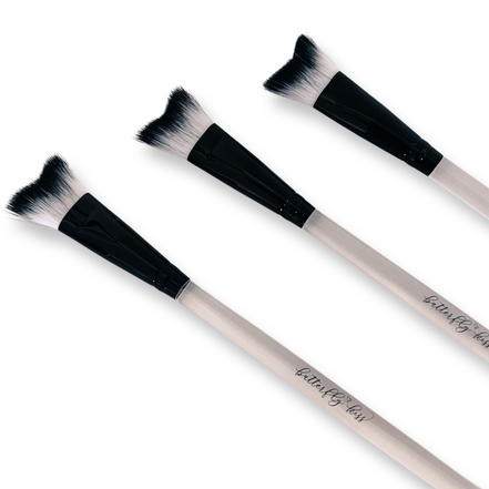 curved lash brush - mermaid lash brush - bkeyelashes