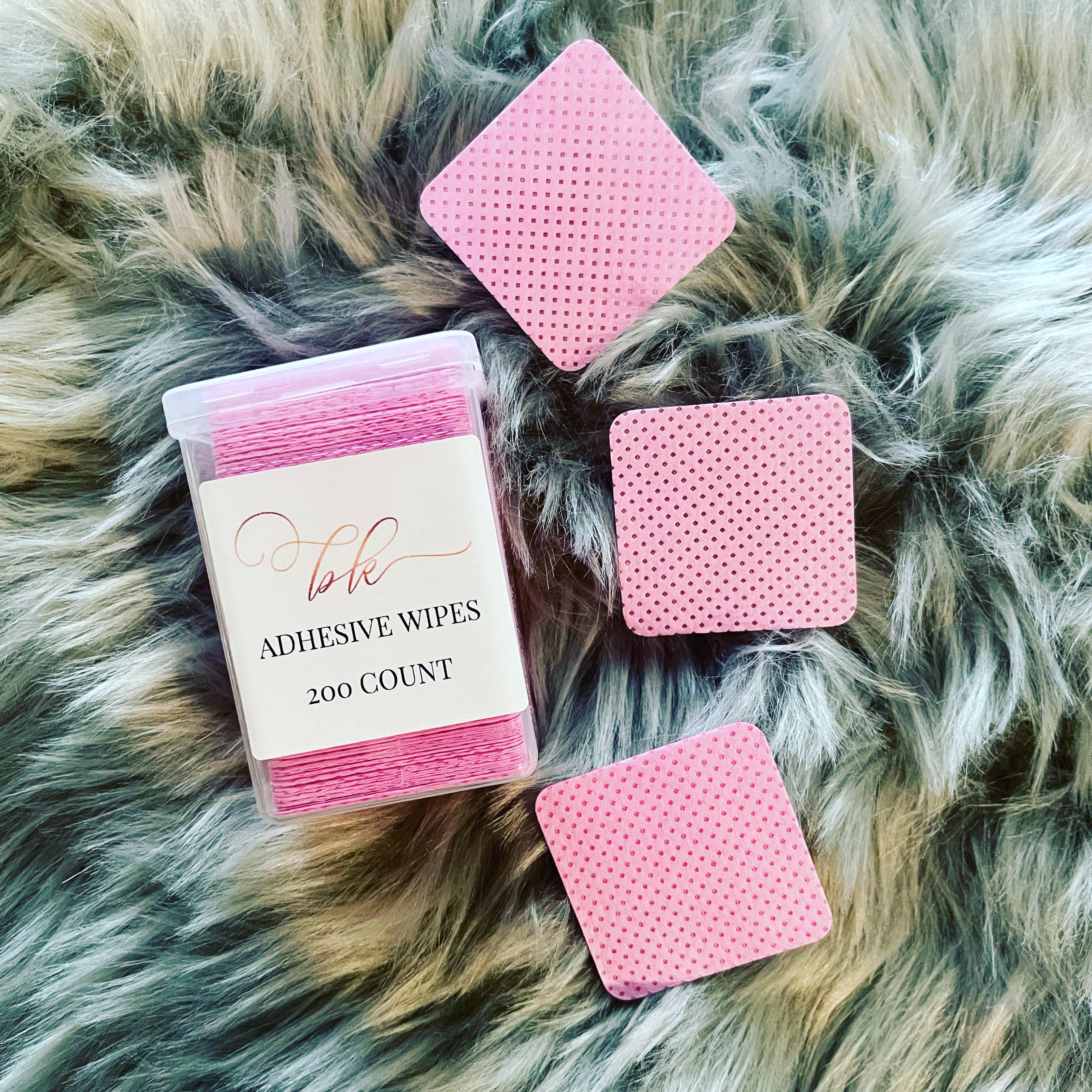 adhesive wipes - bkeyelashes