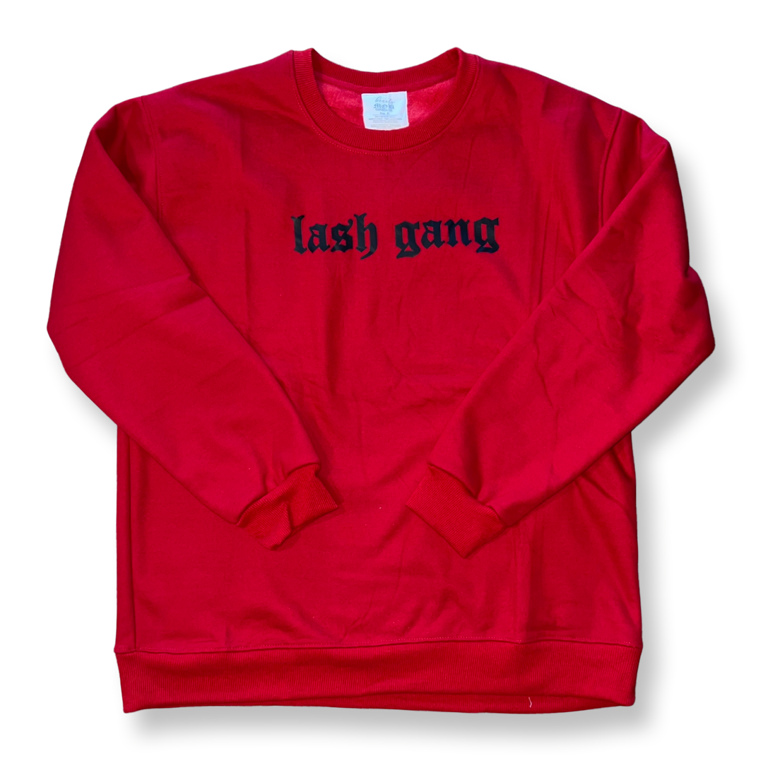 LASH GANG crewneck - bkeyelashes