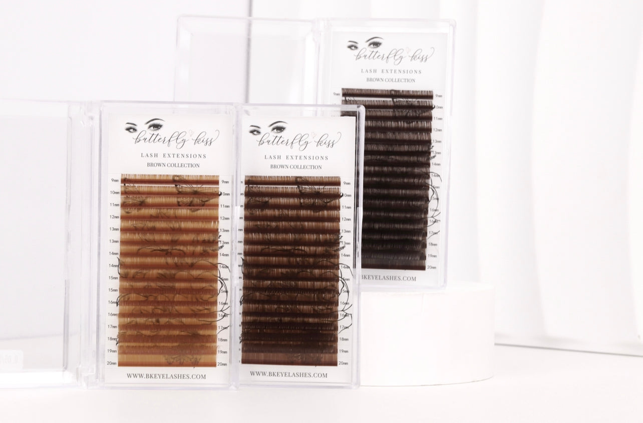 brown collection - eyelash extensions - bkeyelashes